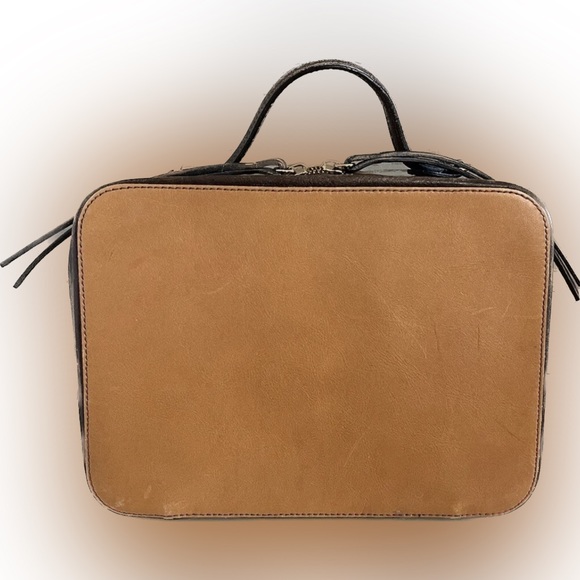 Divina Firenze top handle backpack made in Italy genuine leather - Picture 1 of 5